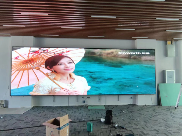 安阳市P1.53led小间距屏安装案例